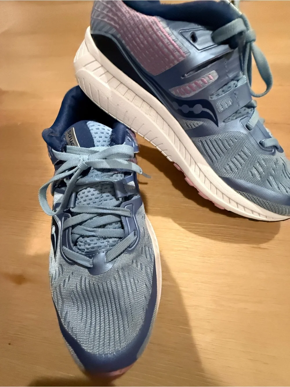 Saucony Ride ISO Women's Running Shoes Blue Purple Size 9.5